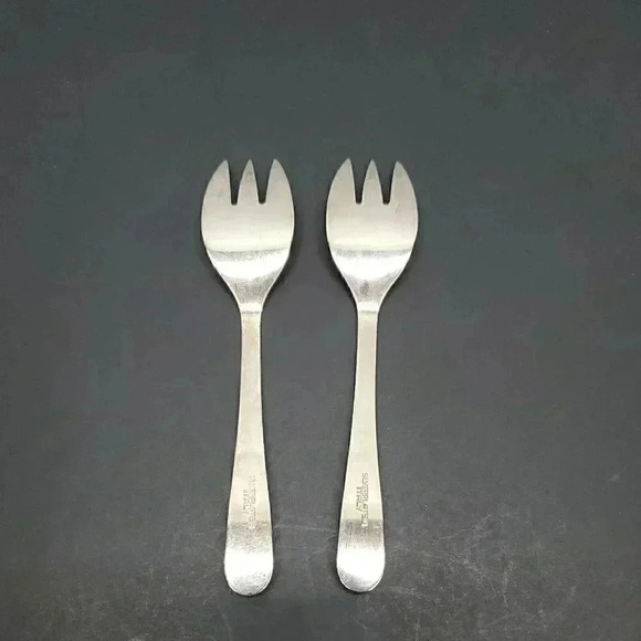 Silver Plated Italy Horsd'oeuvre 2 Forks - Picture 3 of 5